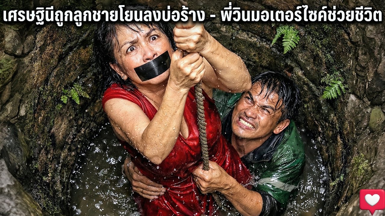 น้ำตาไหล.. แม่รวยล้นฟ้าถูกลูกทรพีโยนลงบ่อร้าง หนุ่มวินช่วยไว้ทันก่อนสิ้นใจ | กฎแห่งกรรม