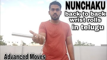 nunchaku wrist roll for beginners in Telugu