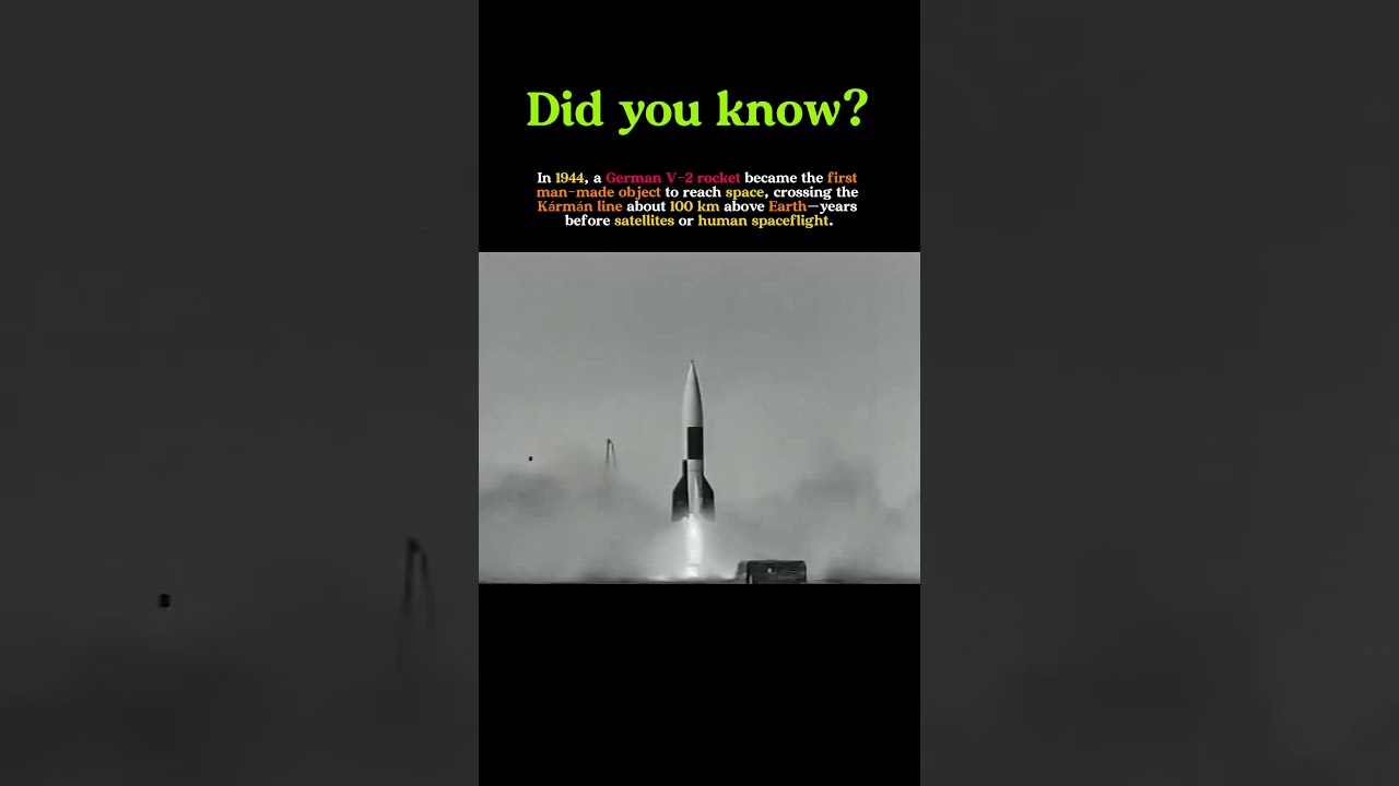 The First Object to Reach Space Was a Nazi Rocket (1944)