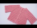 How to crochet a jacket very easy all sizes