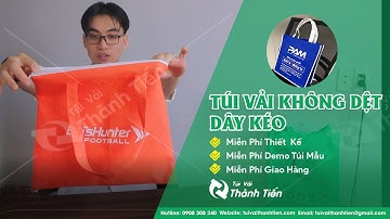 Túi Vải Không Dệt Có Dây Kéo| Thiết kế miễn phí, chiết khấu cao| tuivaithanhtien.com