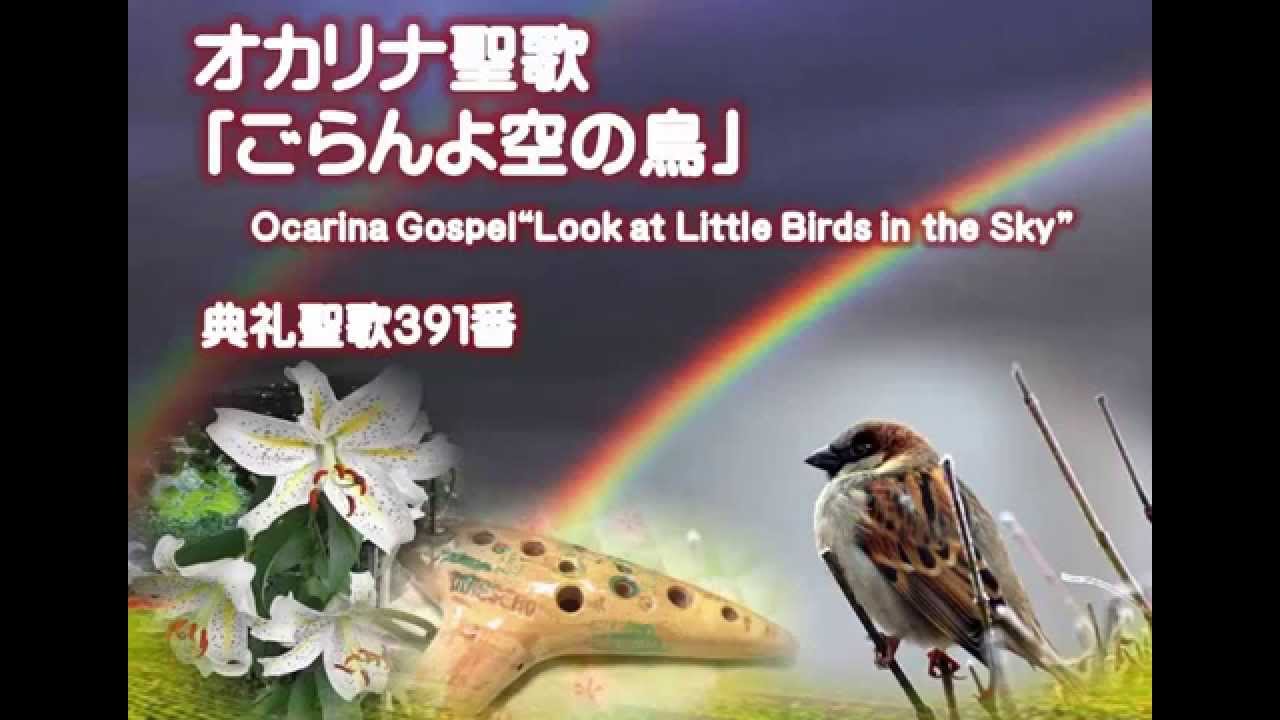 ごらんよ空の鳥 典礼聖歌391番 とマタイの福音のことば Ocarina Gospel Look At Little Birds In The Sky オカリナで歌おうカラオケ聖歌 Youtube