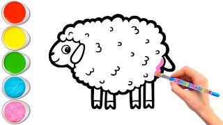 👦🍼🐑 Dibujando y Pintando a un Niño Alimentando a un Cordero | Arte Básico para Niños y Niñas #278