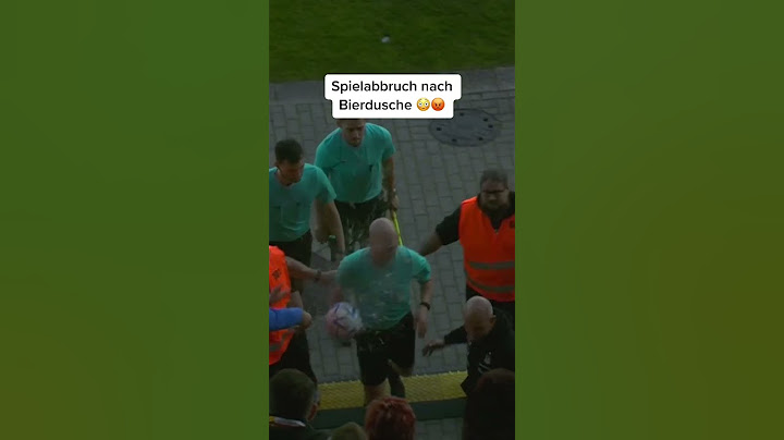 Spielabbruch nach Bierdusche 😡