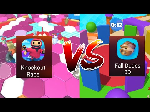 Knockout Race VS Fall Dudes 3d