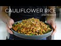 QUICK DINNER IDEA BUT YOU MAY NEED A BIB TO WATCH THIS CAULIFLOWER FRIED RICE RECIPE!