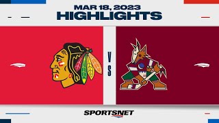 NHL Highlights | Blackhawks vs. Coyotes - March 18, 2023