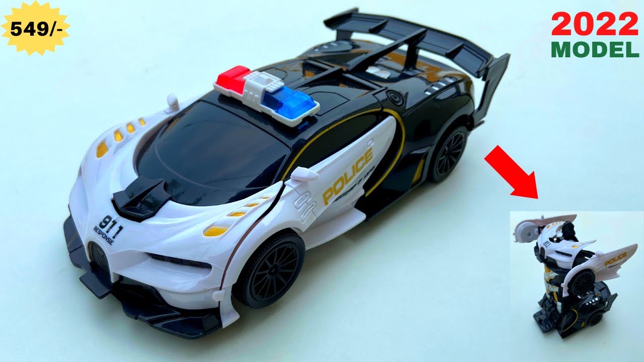 Best Transformer RC Car Under 500,100 Police Transformation robot car