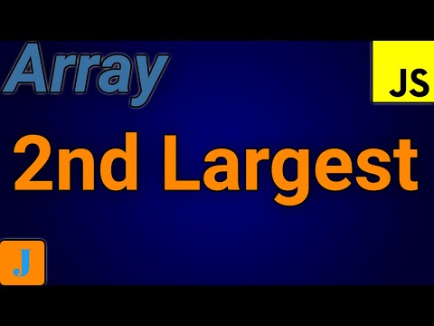 How To Find Second Largest Number In Array In JavaScript