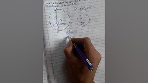 Can you find the radius of circle? When two chords are intersecting and perpendicular #Quick &Simple