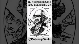 Görsel Zeka Testi Gizli 10 Yüzü Bul Visual Intelligence Test Örselzeka