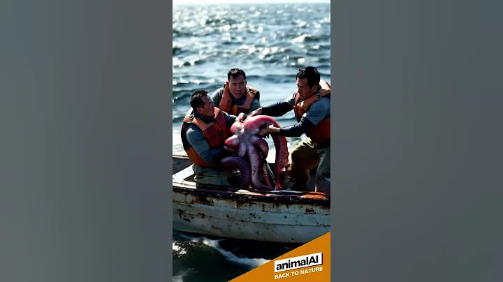 Fisherman and the giant octopus #octopus #amazingseacreatures #fishing #seaanimals #fishinglife #ai