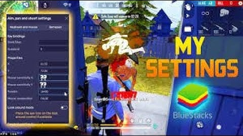 Bluestacks 5 NEW best headshot free fire settings 🎯, Keymapping + Custom HUD