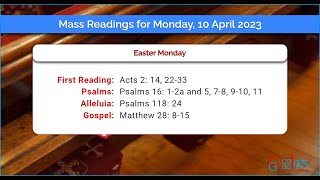 Catholic Mass Readings in English - April 10 2023 Catholic Mass Readings in English - April 10 2023