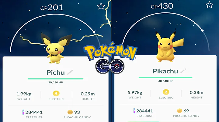 Pokémon GO - Pichu evolves into Pikachu