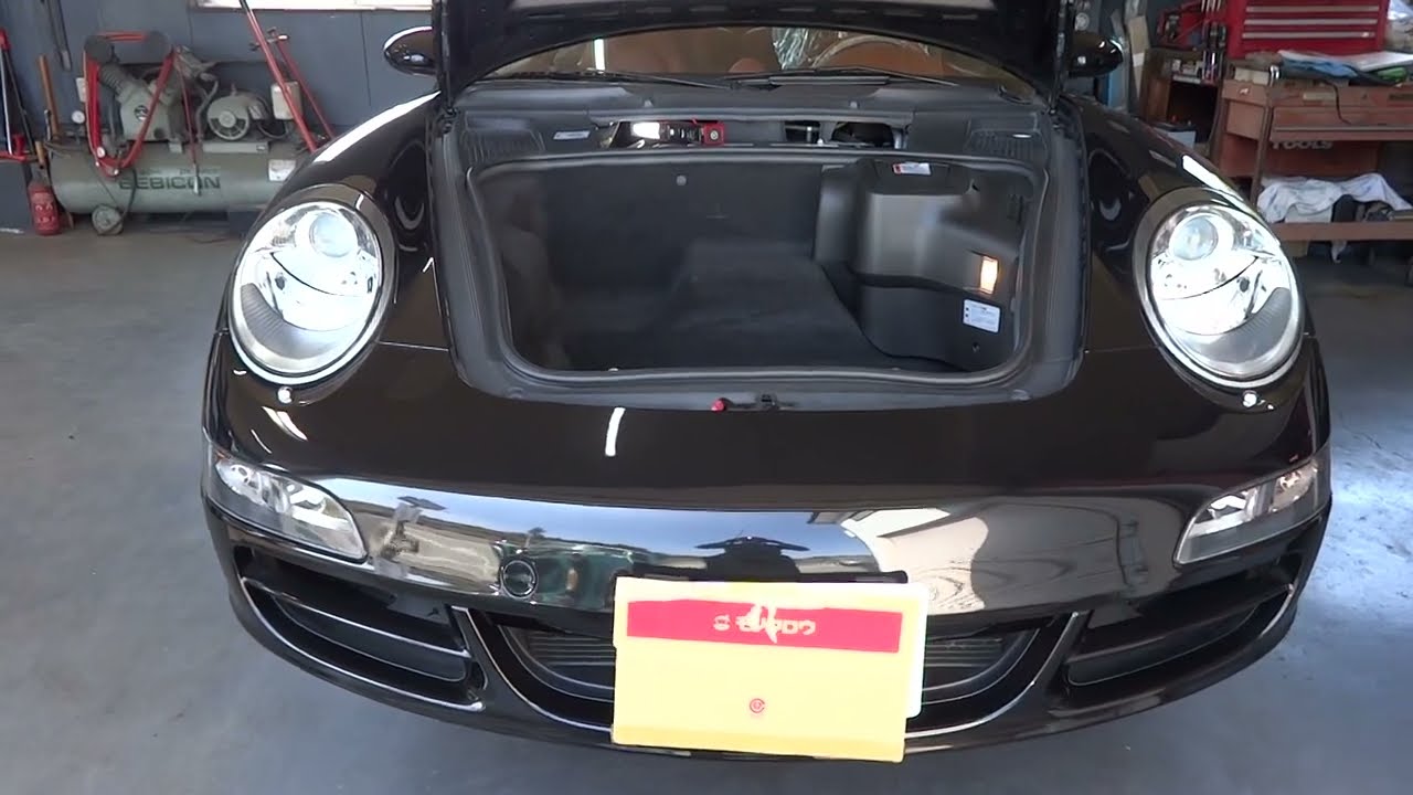 05】2007 PORSCHE911 (997) 車台番号＆原動機型式刻印打刻箇所【車検時