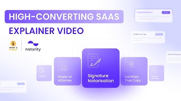 SaaS Explainer Video Animation That Converts | LegalTech eSignature for Online Notarization Launch