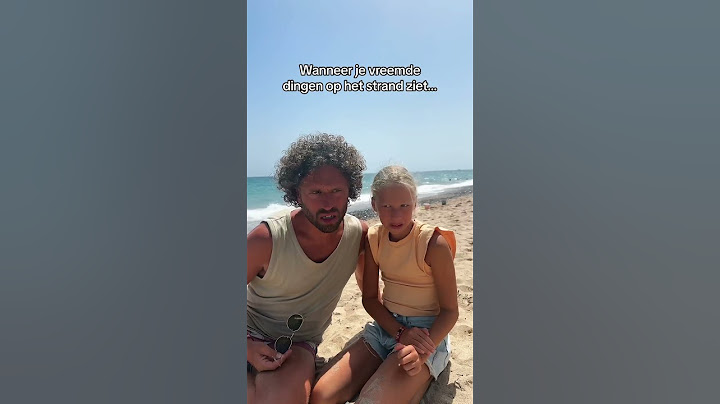 We waren op het strand en zagen erg vreemde dingen!