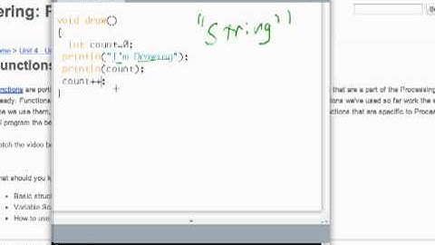 Introduction to Processing: Functions