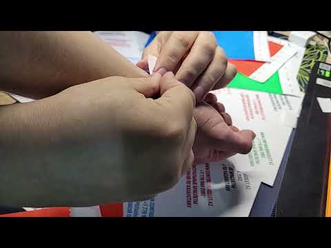 Контрольные бумажные браслеты Тайвек ( Зелёный ), видео 1