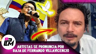 Candidato presidencial de Ecuador Fernando Villavicencio es dado de baja y artistas se pronuncian