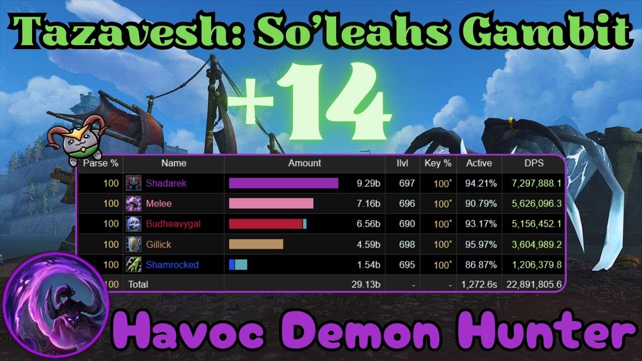 Tazavesh: So'leahs Gambit ++14 | World FIRST Key | Aldrachi Havoc DH | TWW Season 3