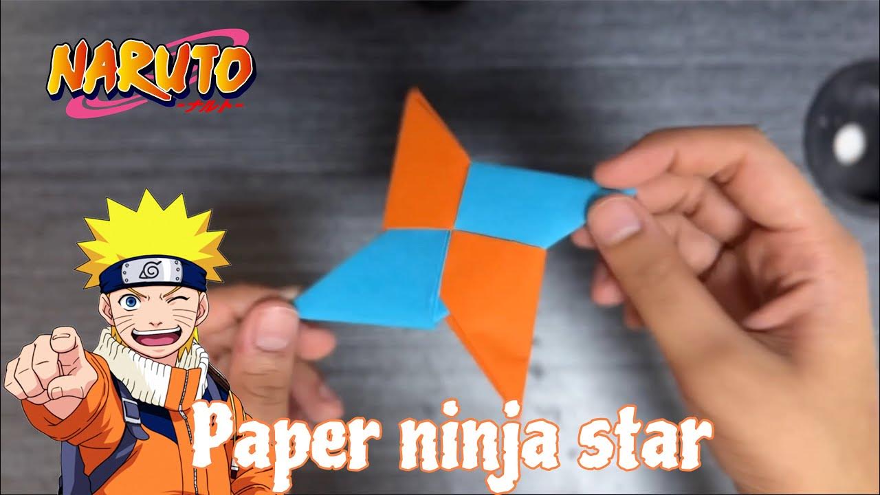 How to make ninja star with paper | Paper shuriken | Naruto shuriken ...