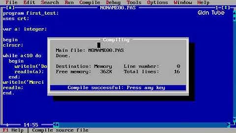 Turbo Pascal While Repeat Until For