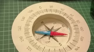 كيف تصنع بوصلة /How to make compass at home /