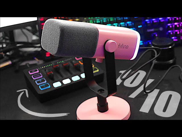 What an audio setup!  FiFine AM8 Microphone & SC3 Gaming Mixer [Unboxing,  Test & Review] 