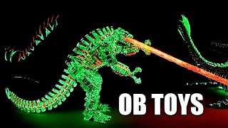 CUSTOM GLOW IN THE DARK MECHAGODZILLA | GODZILLA VS KONG TOY | OB TOYS REPAINT screenshot 5