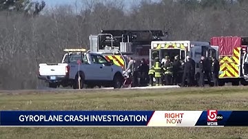 Investigation into gyroplane crash continues