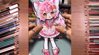 How To Make Paper Dolls Gacha Life Diy Draw So Easy Anime