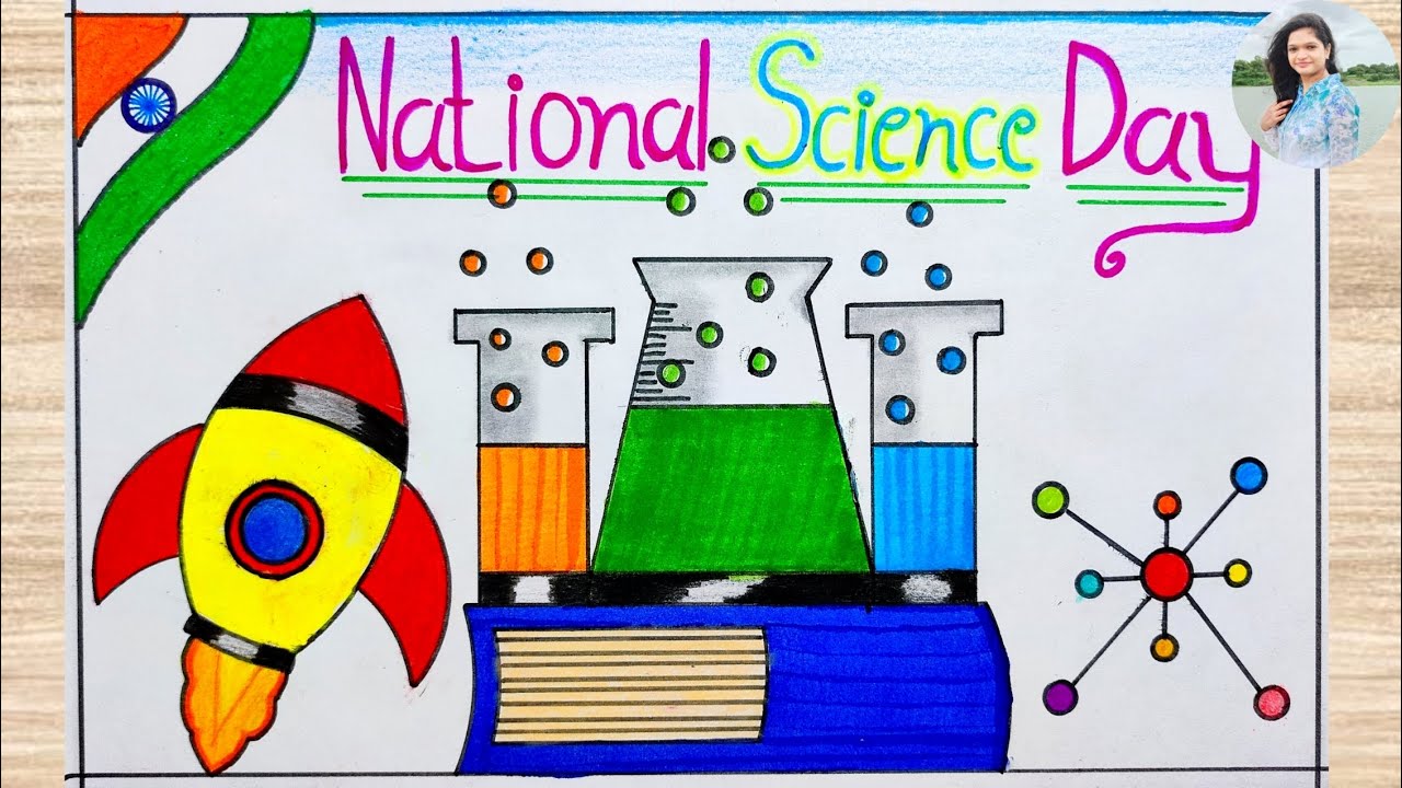 Easy Science Drawing Techniques / National Science Day Drawing Easy / How to Draw Science Day Poster