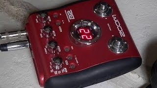 Zoom B2 Demo with a cheap bass guitar (factory presets)