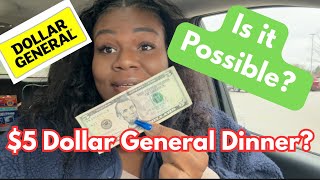 $5 Dollar General Dinner for 4 People?! Is it Possible?! Budget Family Dinner 