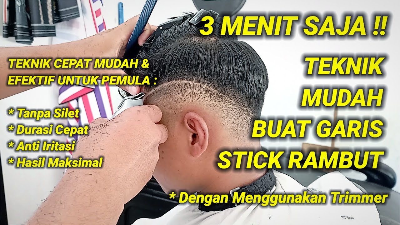 3 MENIT SAJA Teknik Cepat Mudah buat stick rambut, hairtato, hairdesign ...