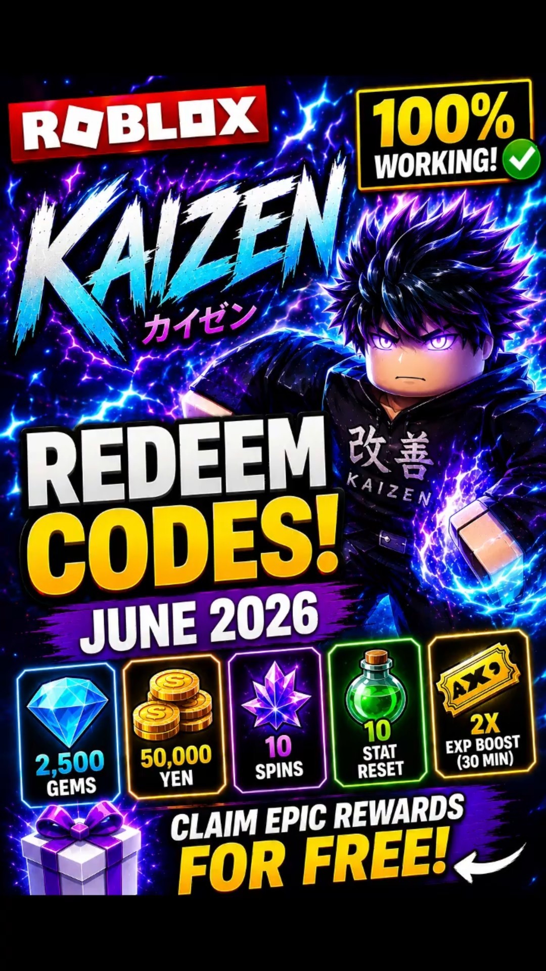 Roblox Kaizen Codes | Kaizen Redeem Codes - YouTube