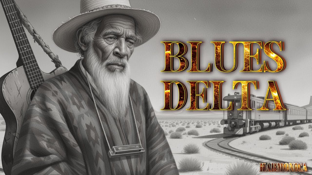 Dark Desert Harmonica Blues 🔥 Raw Delta Instrumental (No Vocals)