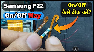 Samsung F22 Power Button Not Working | Samsung F22 On Off Ways | Samsung Power Button Repair #repair