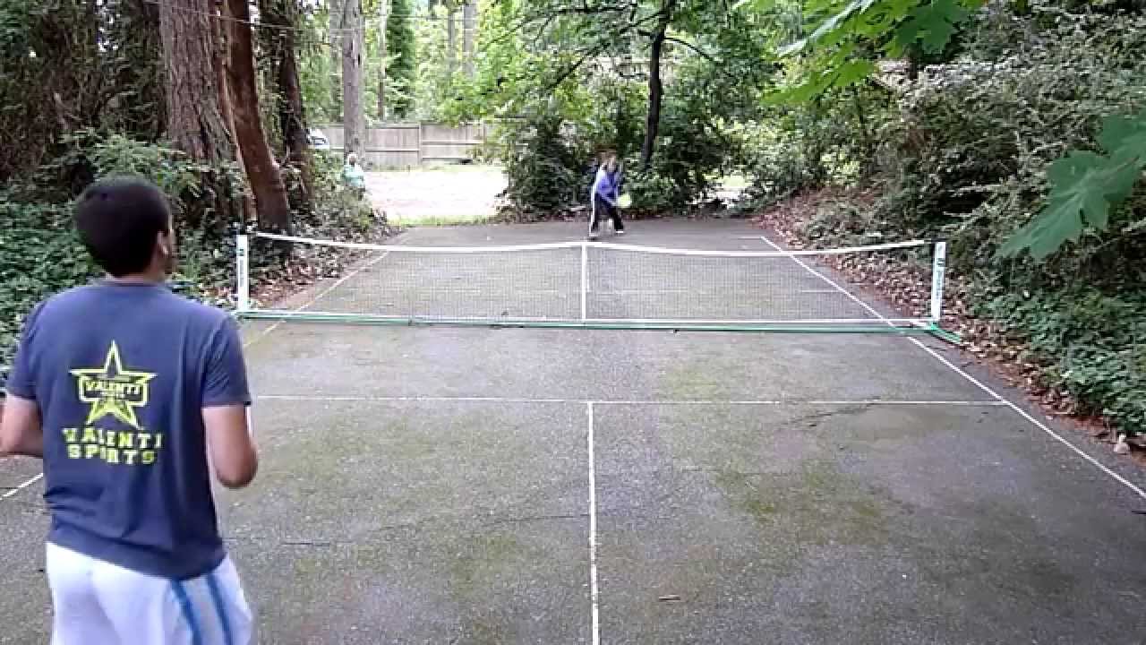 The first ever pickleball court from 1965.  Photo Credit: Jennifer Lucore, Joe Valenti - YouTube