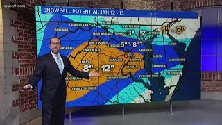 Winter storm expected to bring 6 to 10 inches of snow to DC