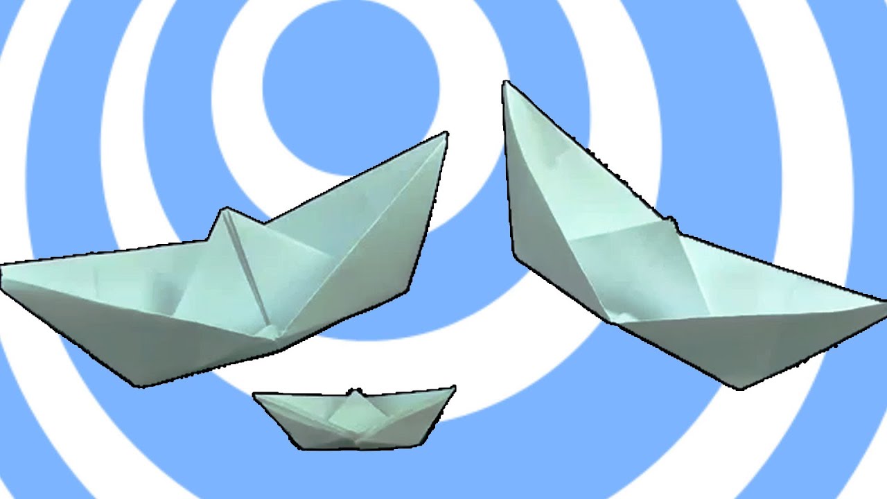 easy origami boat instructions - youtube