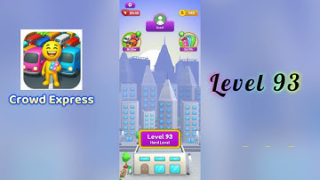 Crowd Express Level 93 Walkthrough 🚶‍♂️🧠 | Step-by-Step Guide | SolutionGuruji