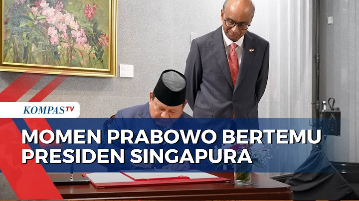 Momen Presiden Prabowo Tandatangan Buku Tamu di Singapura, Simbol Penghormatan & Persahabatan