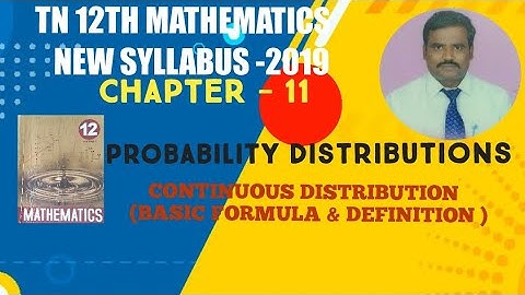 class 12th Maths Chapter 11-probability distribution (New syllabus)