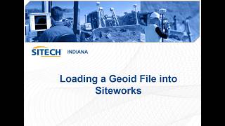 Famous Load Geoid file into Siteworks Profile