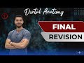 المراجعه النهائية لمنهج الدينتال اناتومى Final Revision For Dental Anatomy 2025 