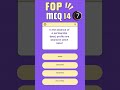 MCQ- FOP -14     #education #accountssolutions #accountingjournal