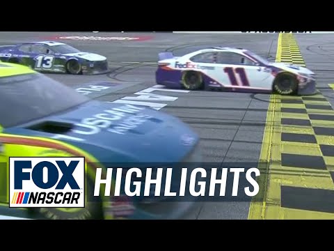 LAST LAPS: Denny Hamlin wins by photo finish in third round of overtime | NASCAR ON FOX HIGHLIGHTS